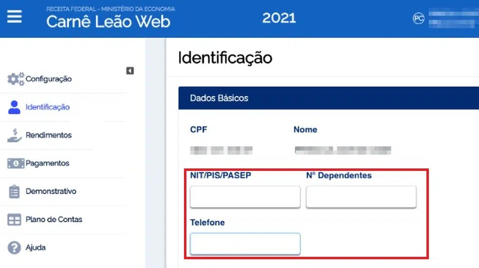 Complete suas informações pessoais